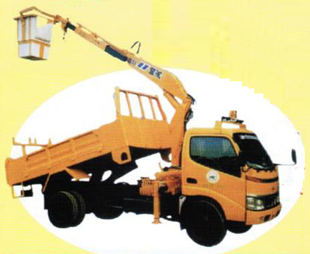 รถกระเช้าไฟฟ้าเครนดั๊มพ์ สูง12เมตร เครื่องยนต์ดีเซล150แรงม้า รุ่น KD456