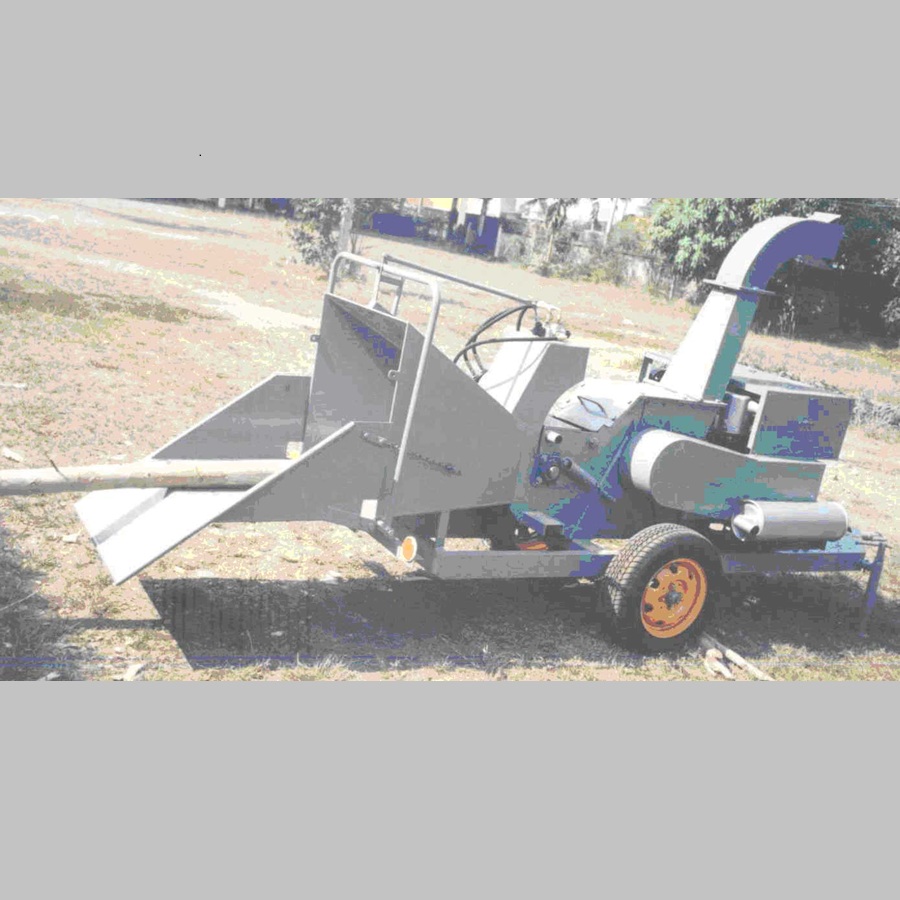 เครื่องย่อยกิ่งไม้ป้อนด้วยระบบไฮดรอลิค